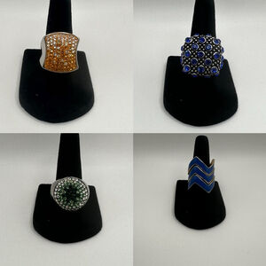 Bold Retro Boho Chic Ring Set (4)